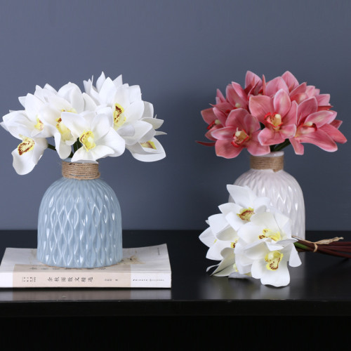 Simulated flower home decoration flower arrangement cross border 6 tie hand hybridum