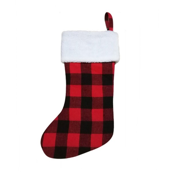 New Design Plaid Elegant Christmas Stockings