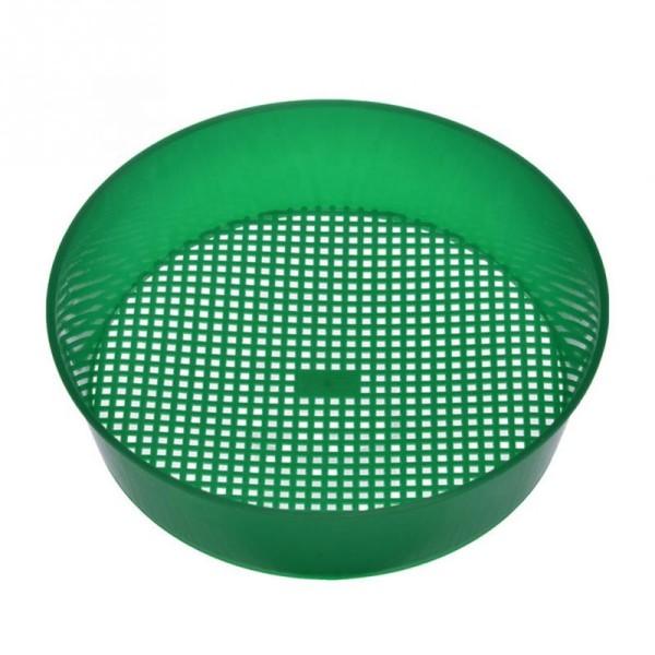 New Plastic Garden Soil Sieve Riddle Green For Composy Soil Stone Mesh Gardening Tool