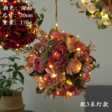 Simulation Hydrangea peony flower ball wedding indoor and outdoor decoration shopping mall photography artificial silk flower