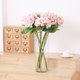 Good Quality Plastic Flowers Artificial Decoration 6 Color Simulated Hydrangea For Wedding Arrangement