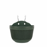Creative Imitation Rattan Eco-Friendly Plastic Plant Pots Wall Hanging Balcony Pot