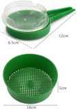 Three-Piece Soil Seeder Planter Plastic Garden Sieve for Composy Soil Stone Mesh Gardening Tool