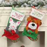 Wholesale Fashion Cute Pet Design Anniversary Christmas Stockings