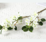 Emulated flower bean leaf flower round leaf hydrangea household artificial plant living room decoration wedding layout