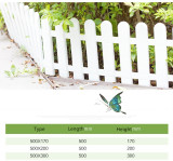 White Plastic Fence Christmas Tree Wedding Party Decoration Miniature Indoor Garden Border Grass Lawn Edge Fence