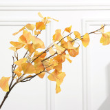 Artificial simulation plant ginkgo biloba wedding home decoration leaves wholesale