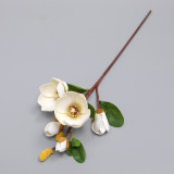 Home furnishing simulation piece single branch 5 fork feel foam simulation magnolia
