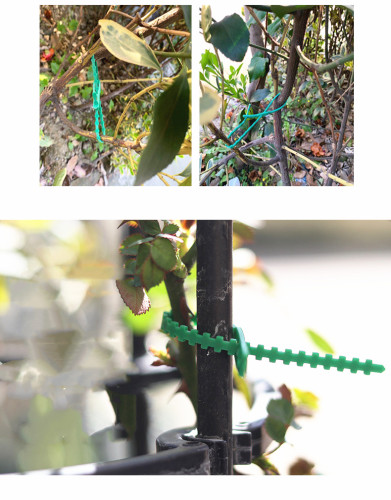 13CM Green Garden Ties Garden Ties Environmental Protection Reusable Ties