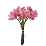 Simulated flower home decoration flower arrangement cross border 6 tie hand hybridum