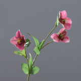 Simulation 3D Christmas rose small single branch African desert flower home wedding artificial flower manufacturers wholesale