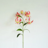 Simulated flower wedding big branch feel 6 head strange lily home decoration flame Garland green wholesale