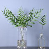 Single toothed green plants in northern Europe contracted home window decoration emulation of wind shadow leaves