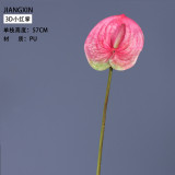 Eva pink small size simulation flower plant potted large anthurium