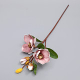 Home furnishing simulation piece single branch 5 fork feel foam simulation magnolia