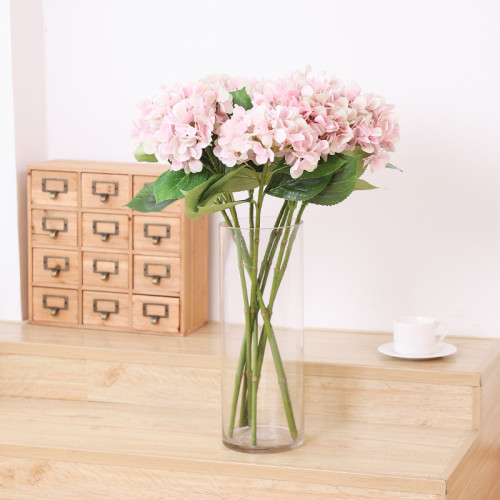 Simulation hand hydrangea hotel home decoration artificial green plants wholesale manufacturers
