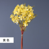Wedding home decoration silk flower simulation plant 6 bunches of winter jasmine