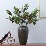Simulation fruit pomegranate branch artificial flower home photography wedding decoration green plant factory wholesale