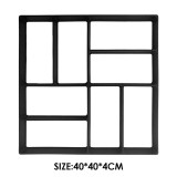 Manually Paving Cement Brick Concrete Molds DIY Plastic Path Maker Mold Garden Mold Garden Decoration