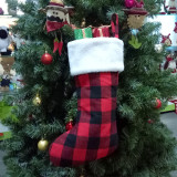 New Design Plaid Elegant Christmas Stockings