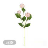 Simulated single branch Three head small Lu Lian home interior decoration photo props bouquet of artificial flowers