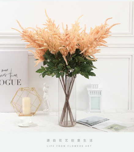 Simulation of 3 fork fall bride wedding exhibition home soft decoration flowers plant decoration manufacturers wholesale