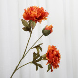 Simulate 3 immortal peach peony wedding rose ceiling flower row lead home decoration artificial flowers