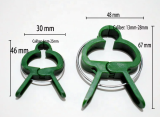 Green Plastic Garden Spring Clips