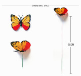 Simulation Plug Butterfly Mixed Color Single Layer Three-dimensional Plug Butterfly 3d Three-dimensional Gardening Ideas