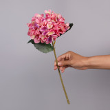 Emulation flower home decoration flower arrangement accessories single two leaf hydrangea