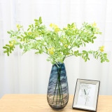 Home decoration green plant shooting props simulation leaves soft plastic locust leaves