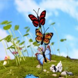Butterflies Garden Yard Planter Colorful Whimsical Butterfly Stakes Outdoor Decor Flower Pots Decoration