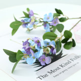 Emulated flower bean leaf flower round leaf hydrangea household artificial plant living room decoration wedding layout