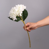 Emulation flower home decoration flower arrangement accessories single two leaf hydrangea