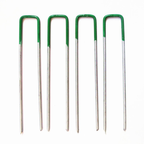 Green lawn nails U-shaped nails for fixing artificial turf and artificial grass nails