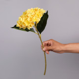 Emulation flower home decoration flower arrangement accessories single two leaf hydrangea