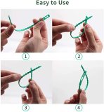 30 Pcs Fishbone Spur Green Landscape Reusable Garden Plastic Plant Belt Ties Garden Fishbone Band Tools