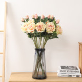 2021 Manufacturers Supply Artificial Flowers Decorative Simulated Rose For Wedding Home Decoration