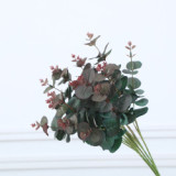 Simulation flower 5 forks bundle money leaves copper money leaves eucalypt wedding simulation plant wall