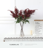 Simulation of 3 fork fall bride wedding exhibition home soft decoration flowers plant decoration manufacturers wholesale