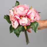 Artificial flowers indoor home decoration wedding decoration simulation bouquet 6 bundles of peony silk flowers
