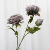 Simulate 3 immortal peach peony wedding rose ceiling flower row lead home decoration artificial flowers