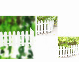 White Plastic Fence Christmas Tree Wedding Party Decoration Miniature Indoor Garden Border Grass Lawn Edge Fence