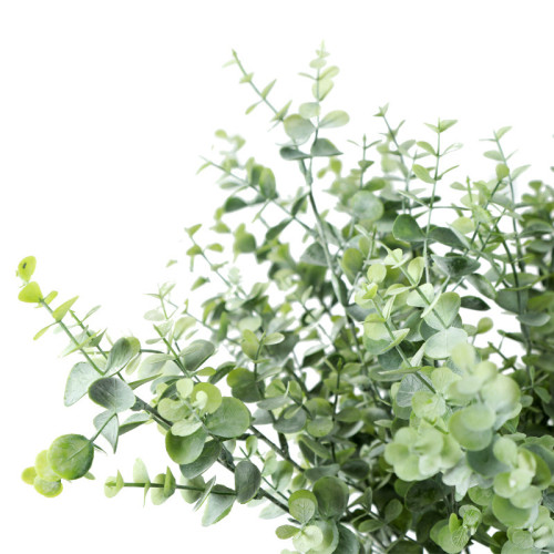 2021 Hot Selling Modern Home Decoration Three Color Green Plastic Artificial Eucalyptus Bundle From China