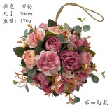 Simulation Hydrangea peony flower ball wedding indoor and outdoor decoration shopping mall photography artificial silk flower