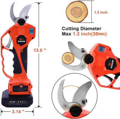 Light Portable Durable High Powered Lithium-Ion  Garden Power Pruning Shear Electric Pruning Shears  Power Shears