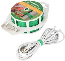 100M Kitchen Bag Tying Up Rope Home Computer TV Line USB Cable Organizer Gardening Plant Green Twist Tie Roll Wire