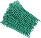 Green  Adjustable Garden Plant Plastic Twist Ties, Cable Ties