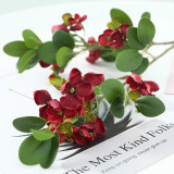 Emulated flower bean leaf flower round leaf hydrangea household artificial plant living room decoration wedding layout