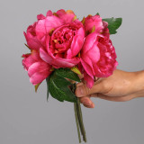 Artificial flowers indoor home decoration wedding decoration simulation bouquet 6 bundles of peony silk flowers